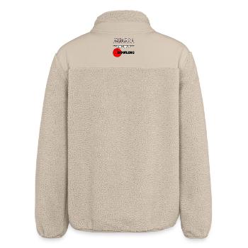Bowling-Logo-Banner - Relaxed Fit Unisex Sherpajacke von Stanley/Stella - Beige - Hinten