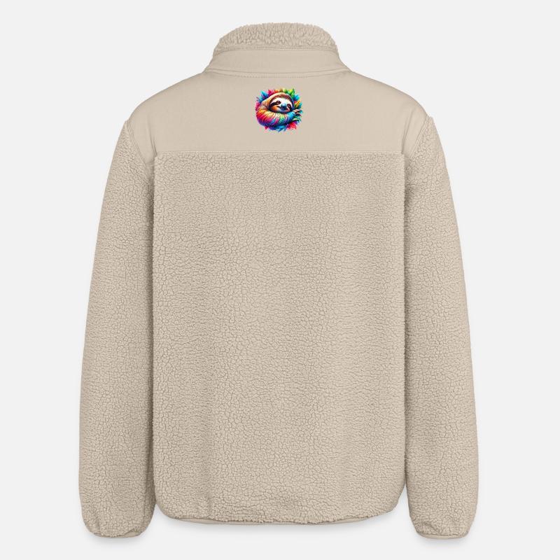 Faultier - Relaxed Fit Unisex Sherpajacke von Stanley/Stella - Beige