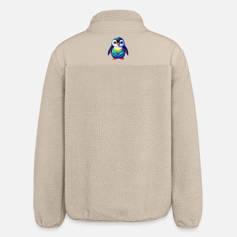 Penguin - Relaxed Fit Unisex Sherpa Jacket by Stanley/Stella - beige