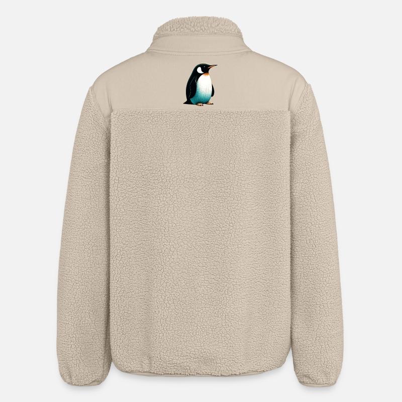 Pingouin - Veste sherpa unisexe coupe décontractée Stanley/Stella - beige