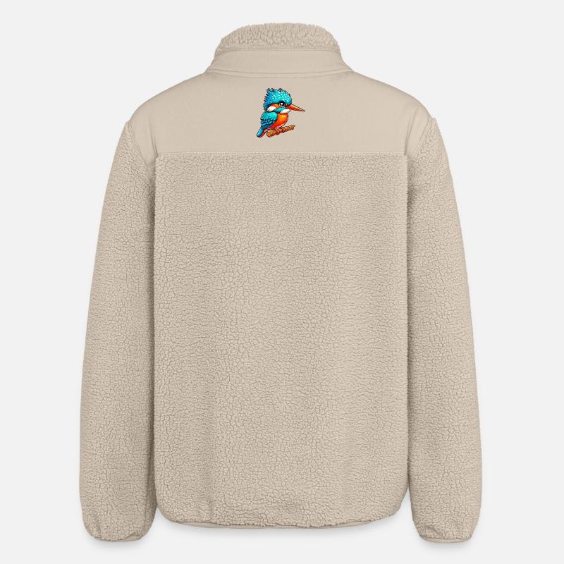 Eisvogel - Relaxed Fit Unisex Sherpajacke von Stanley/Stella - Beige