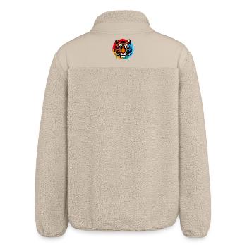 Tiger - Relaxed Fit Unisex Sherpa Jacket by Stanley/Stella - beige - Back