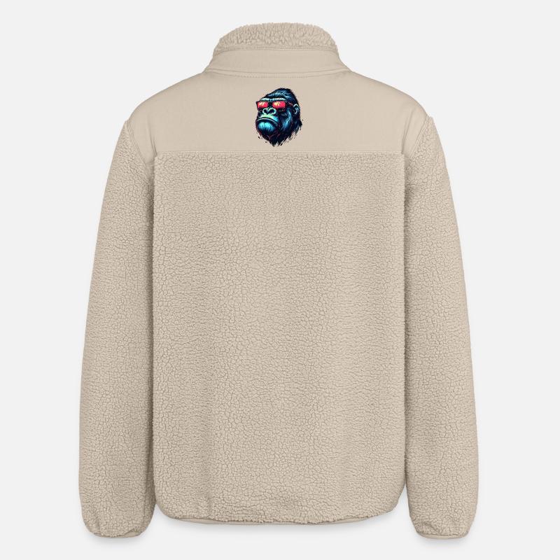 Gorilla - Relaxed Fit Unisex Sherpajacke von Stanley/Stella - Beige