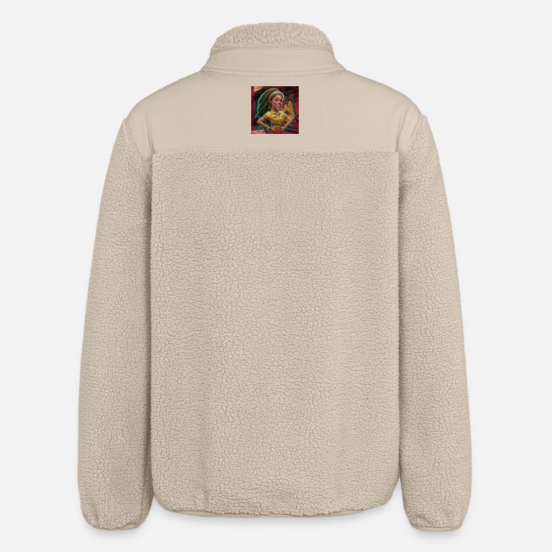 Hübsches Mädchen' - Relaxed Fit Unisex Sherpajacke von Stanley/Stella - Beige