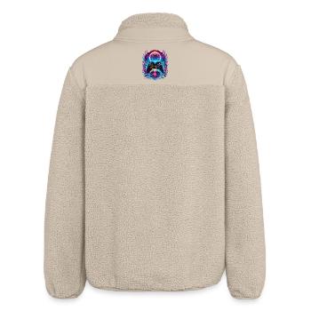 Manette de jeu Cyberpunk de Synthwave - Veste sherpa unisexe coupe décontractée Stanley/Stella - beige - Dos