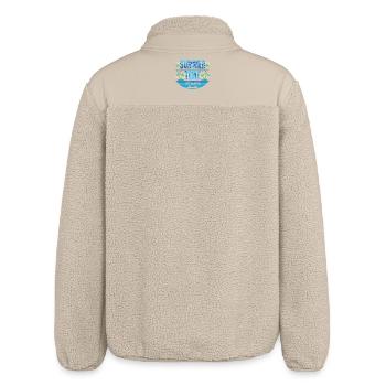 Summer Time - Relaxed Fit Unisex Sherpa Jacket by Stanley/Stella - beige - Back