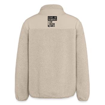 Camel - Relaxed Fit Unisex Sherpa Jacket by Stanley/Stella - beige - Back