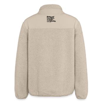 Ohrwurmshirt: Gummibären - Relaxed Fit Unisex Sherpajacke von Stanley/Stella - Beige - Hinten