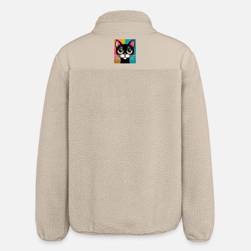 Chat - Veste sherpa unisexe coupe décontractée Stanley/Stella - beige