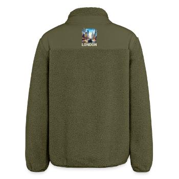 London - Relaxed Fit Unisex Sherpa Jacket by Stanley/Stella - khaki - Back