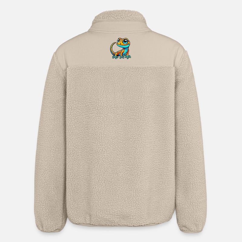 Gecko - Relaxed Fit Unisex Sherpajacke von Stanley/Stella - Beige