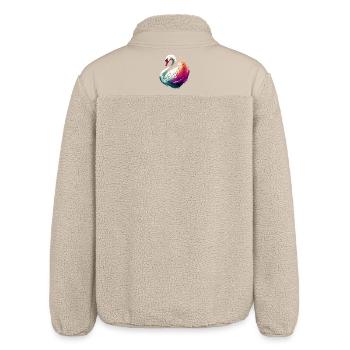 Swan - Relaxed Fit Unisex Sherpa Jacket by Stanley/Stella - beige - Back