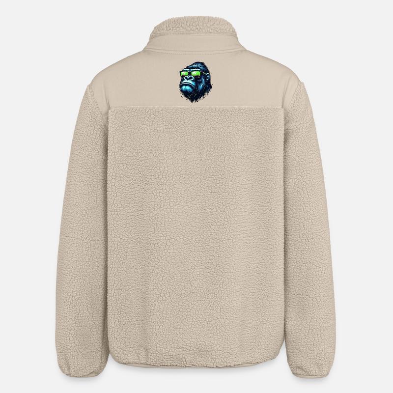 Gorille - Veste sherpa unisexe coupe décontractée Stanley/Stella - beige