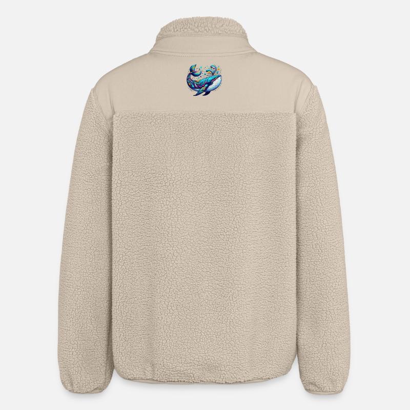 Wal - Relaxed Fit Unisex Sherpajacke von Stanley/Stella - Beige