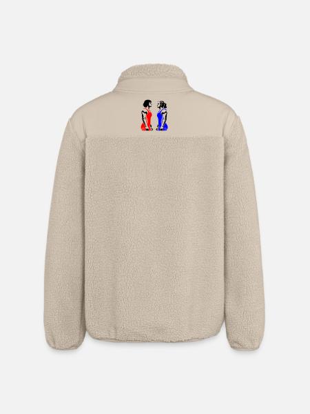 Women's Wrestling - Relaxed Fit Unisex Sherpa Jacket by Stanley/Stella - beige