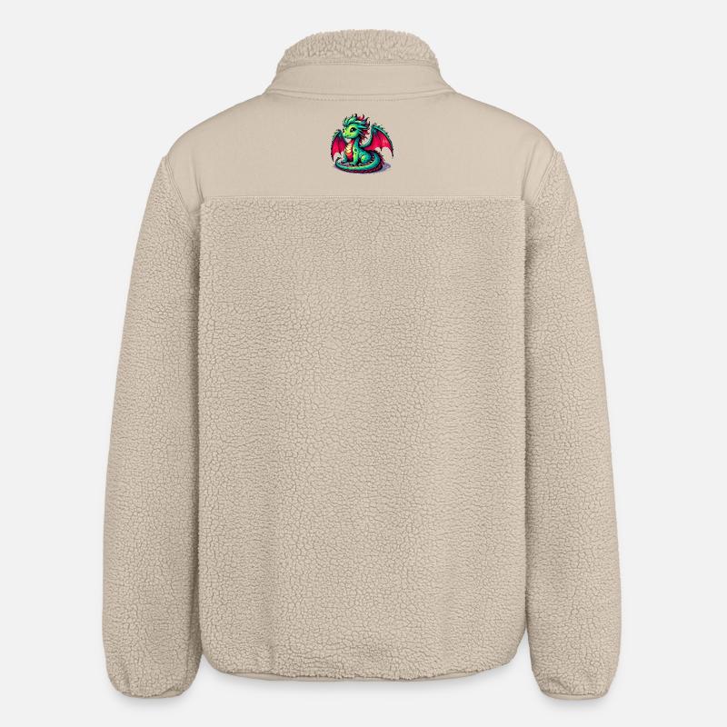 Dragon - Veste sherpa unisexe coupe décontractée Stanley/Stella - beige