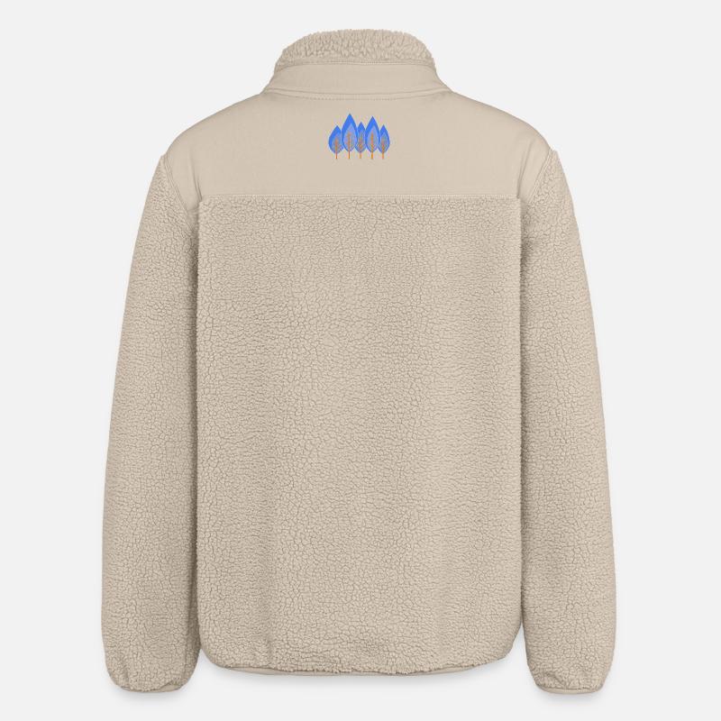 Bäume - Relaxed Fit Unisex Sherpajacke von Stanley/Stella - Beige