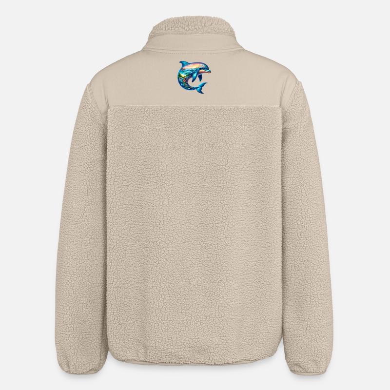 Dauphin - Veste sherpa unisexe coupe décontractée Stanley/Stella - beige