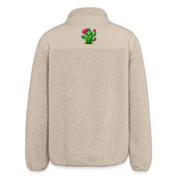 Kaktus - Relaxed Fit Unisex Sherpajacke von Stanley/Stella - Beige - Hinten