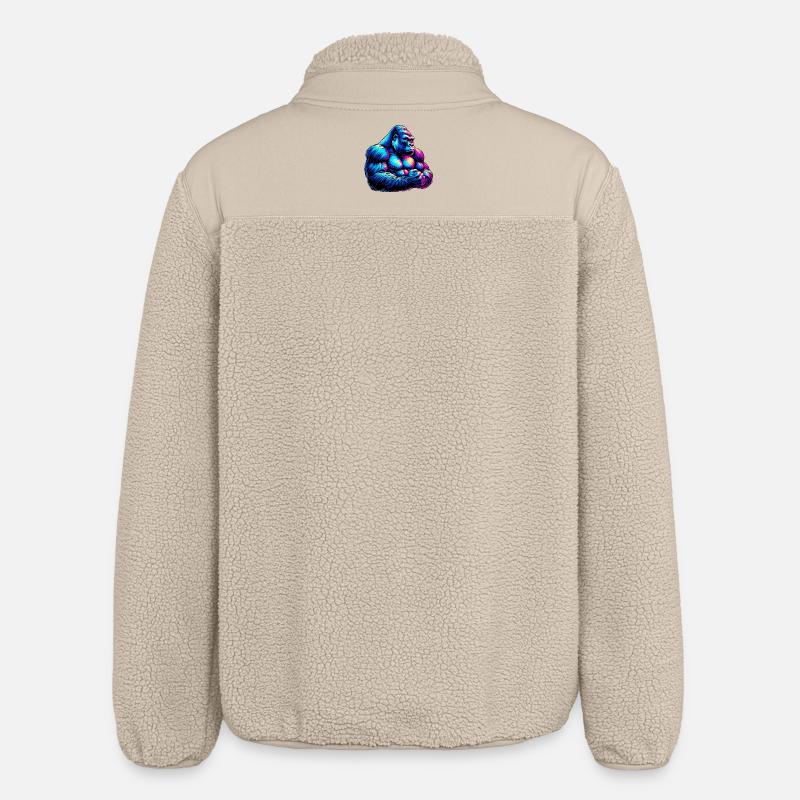 Gorilla - Relaxed Fit Unisex Sherpajacke von Stanley/Stella - Beige