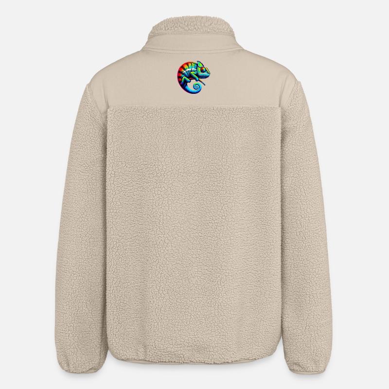Chamäleon - Relaxed Fit Unisex Sherpajacke von Stanley/Stella - Beige
