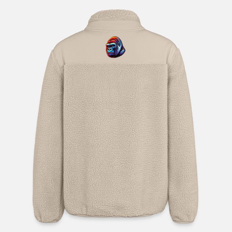 Gorilla - Relaxed Fit Unisex Sherpa Jacket by Stanley/Stella - beige