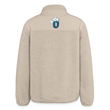Lettre O Cat - Veste sherpa unisexe coupe décontractée Stanley/Stella - beige - Dos