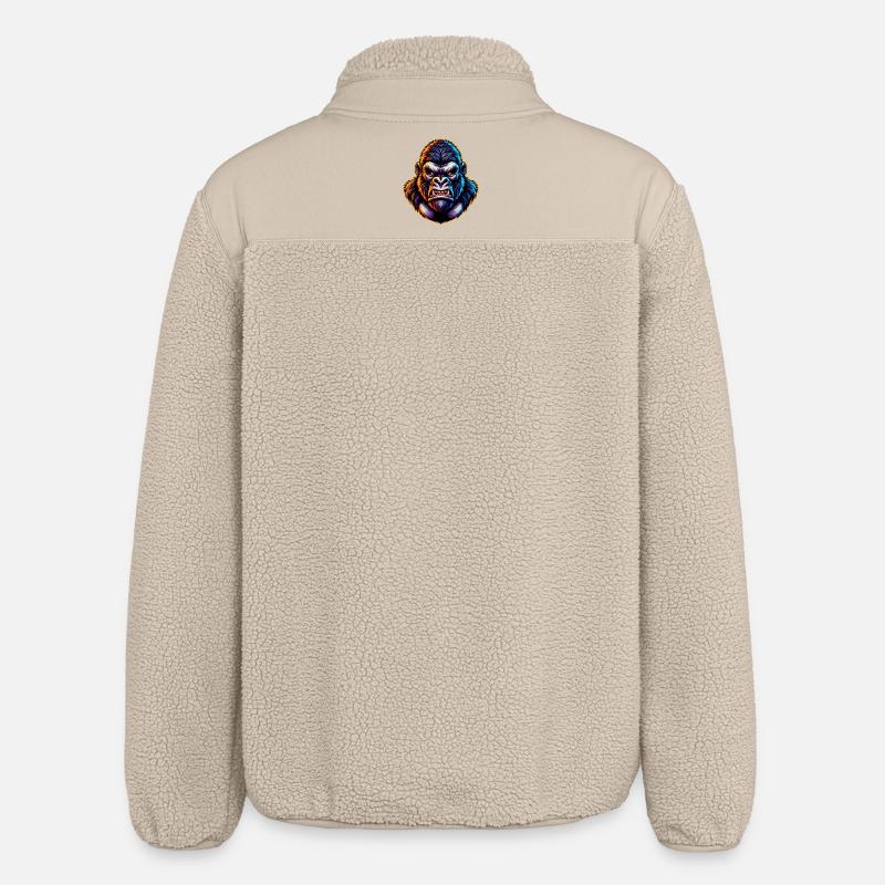 Gorilla - Relaxed Fit Unisex Sherpajacke von Stanley/Stella - Beige