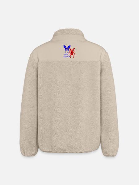 Happy Halloween Monster - Relaxed Fit Unisex Sherpa Jacket by Stanley/Stella - beige