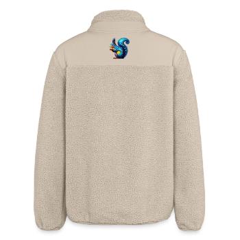 Eichhörnchen - Relaxed Fit Unisex Sherpajacke von Stanley/Stella - Beige - Hinten