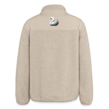 Swan - Relaxed Fit Unisex Sherpa Jacket by Stanley/Stella - beige - Back