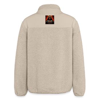 Daien-Knights of Feudal Japan - Relaxed Fit Unisex Sherpa Jacket by Stanley/Stella - beige - Back