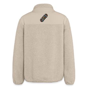 Skateboard - Relaxed Fit Unisex Sherpajacke von Stanley/Stella - Beige - Hinten