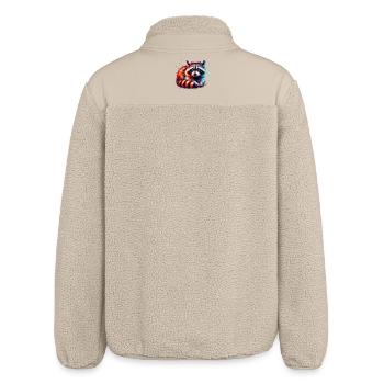 Raccoon - Relaxed Fit Unisex Sherpa Jacket by Stanley/Stella - beige - Back