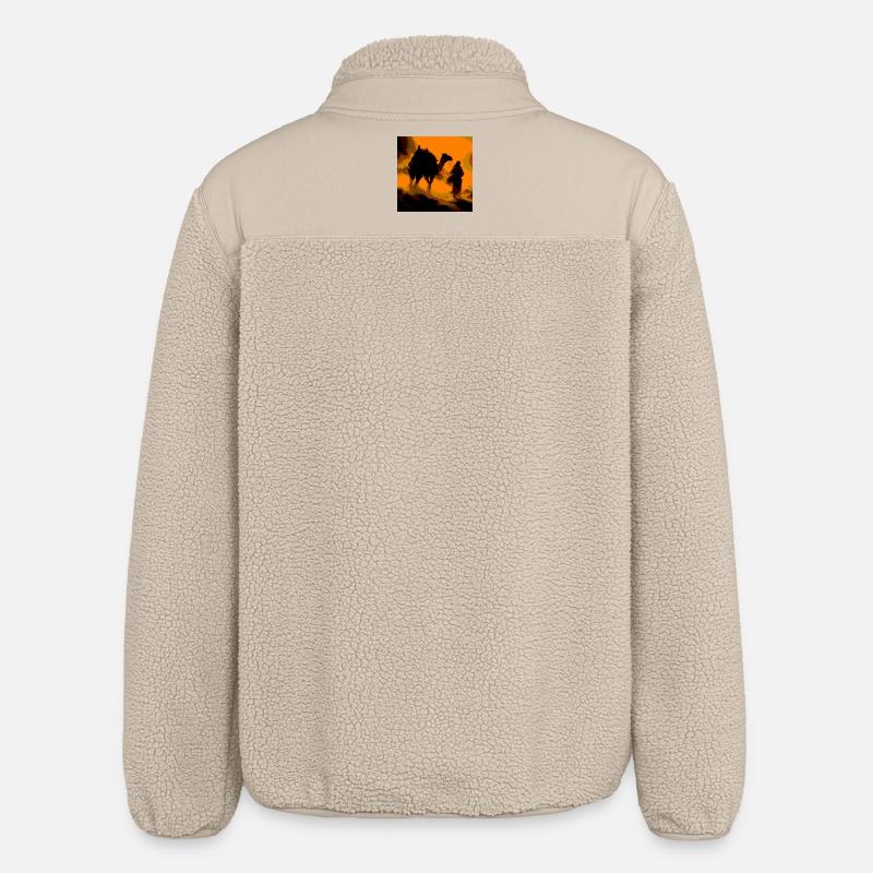 Wilde Wüste - Relaxed Fit Unisex Sherpajacke von Stanley/Stella - Beige
