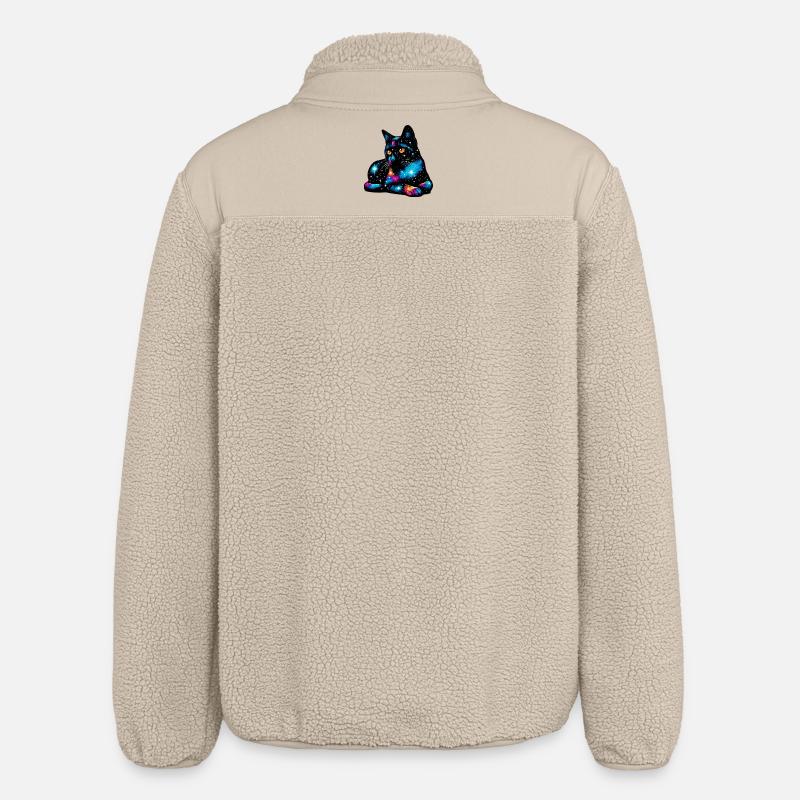 Cat - Relaxed Fit Unisex Sherpa Jacket by Stanley/Stella - beige