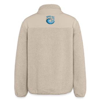Fließendes Wellendesign - Relaxed Fit Unisex Sherpajacke von Stanley/Stella - Beige - Hinten