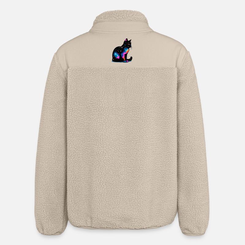 Cat - Relaxed Fit Unisex Sherpa Jacket by Stanley/Stella - beige