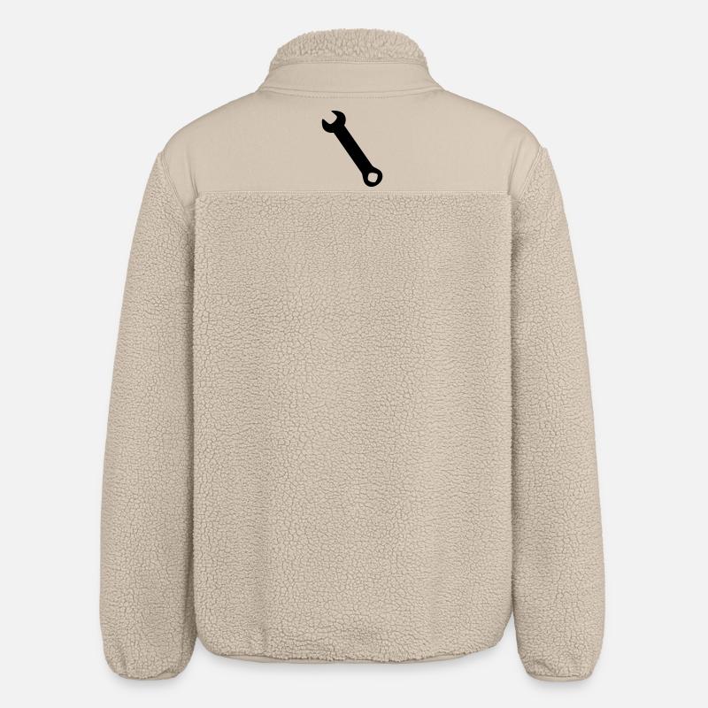 Schraubenschlüssel Silhoue - Relaxed Fit Unisex Sherpajacke von Stanley/Stella - Beige