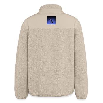Begegnung der Tiefe - Relaxed Fit Unisex Sherpajacke von Stanley/Stella - Beige - Hinten