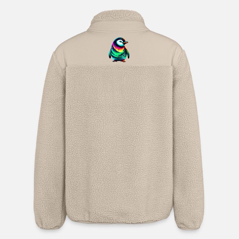 Penguin - Relaxed Fit Unisex Sherpa Jacket by Stanley/Stella - beige