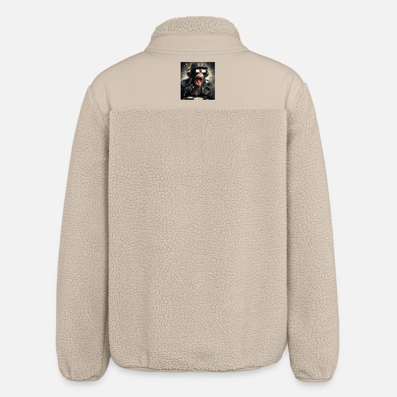 Singe DJ - Veste sherpa unisexe coupe décontractée Stanley/Stella - beige