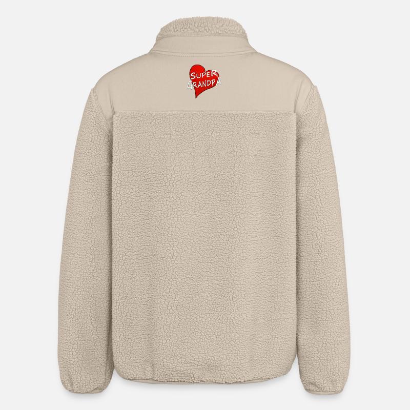 SUPER PAPI - Veste sherpa unisexe coupe décontractée Stanley/Stella - beige