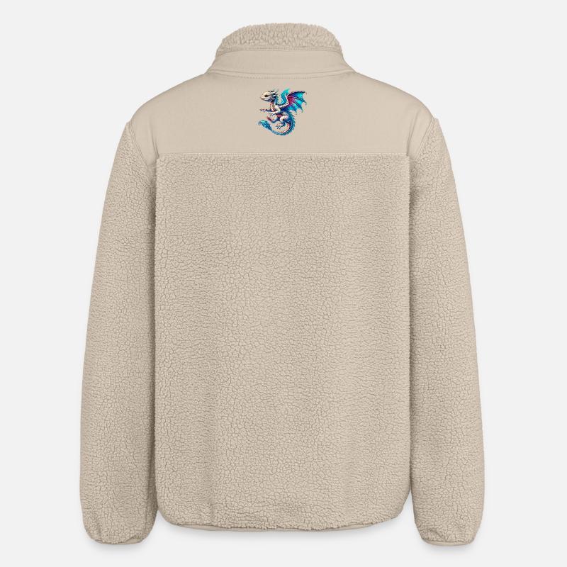 Dragon - Veste sherpa unisexe coupe décontractée Stanley/Stella - beige