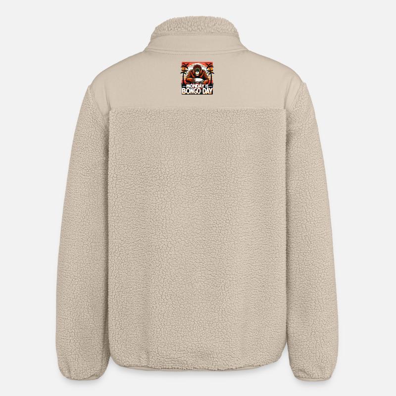 Batteurs de Bongo - Veste sherpa unisexe coupe décontractée Stanley/Stella - beige