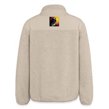 Kat 2 1 - Relaxed Fit Unisex Sherpajacke von Stanley/Stella - Beige - Hinten