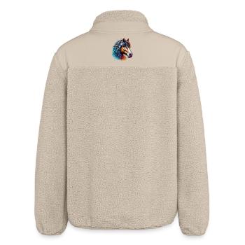 Cheval - Veste sherpa unisexe coupe décontractée Stanley/Stella - beige - Dos