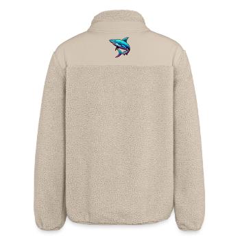 Hai - Relaxed Fit Unisex Sherpajacke von Stanley/Stella - Beige - Hinten