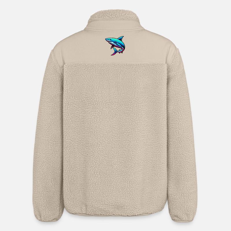 Requin - Veste sherpa unisexe coupe décontractée Stanley/Stella - beige