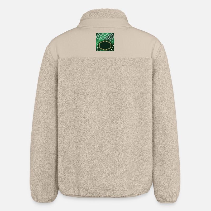 JULE NAVNESKILT - Stanley/Stella unisex sherpajakke afslappet pasform - beige